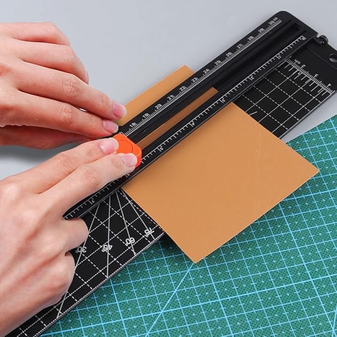 For A4 Paper Cutting Machine Paper Cutter Photo Trimmer Scrapbook Blade Office Supplies Black Plastic Base DIY Tool For Print Photo Composite Paper Cutting Mat(2PCS)