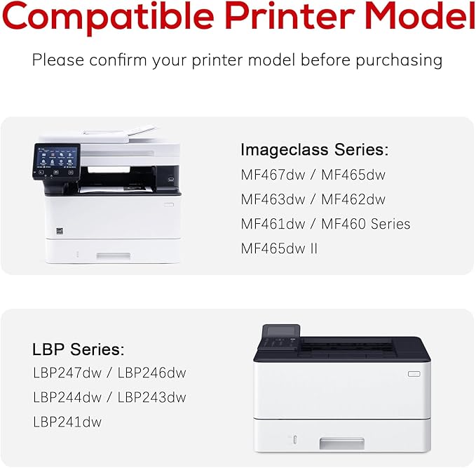 Compatible for Canon 070 Black Toner Cartridge Replacement for Canon 070h CRG070 Toner for Canon ImageCLASS MF465dw MF462dw MF460dw LBP246dw LBP247dw LBP243dw LBP240dw Laser Printer 2 Pack