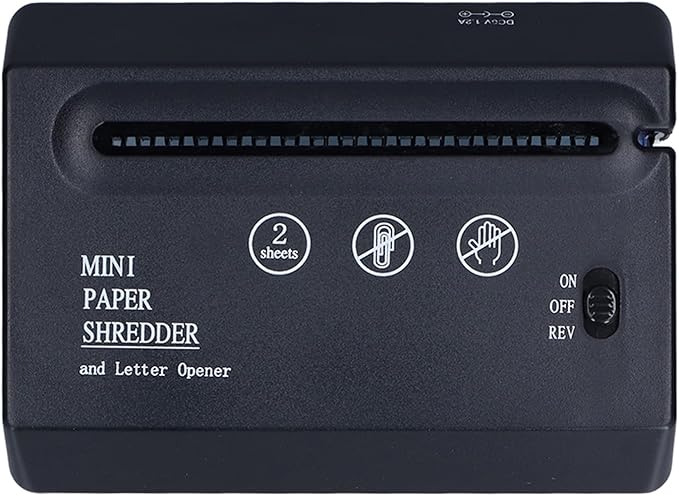 Electric Paper Shredder, Shredders for Home, Small Paper Shredder, Suitable for Anyone, Office, School, Home, Etc