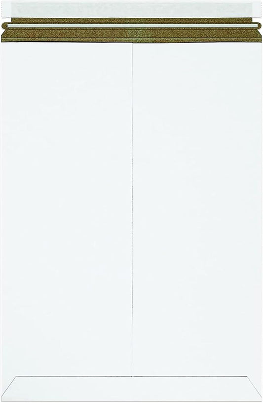 BOX USA StayFlat Mailer, 13"L x 18"W, Pack of 100 | Stayflats Envelope Keeping Photo, Document, Artwork Protected During Mailing and Shipping, 13x18