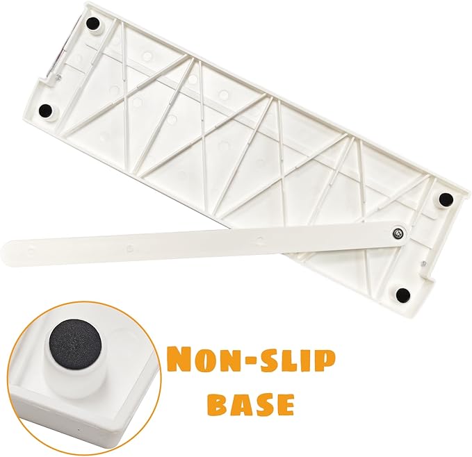 Paper Cutter Slider Small Mini,12 Inch Paper Trimmer Slicer,Two-Way Cutting,White 1 PCS Built-in Measuring Tape