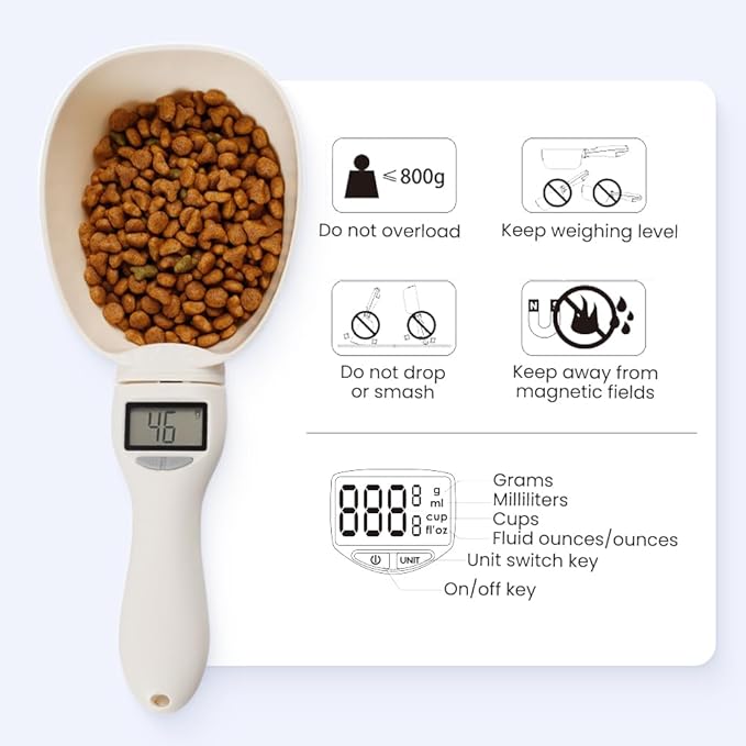 2025 New Digital Measuring Spoon, Food Measuring Scoop Scale 800g / 0.1g High Precision with LCD Screen, Upgrade Display Electronic Measuring Spoon for Daily Meals (2)