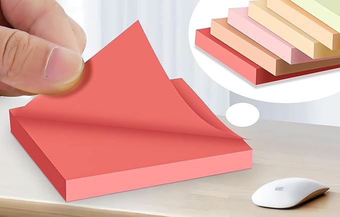 (18 Pads) Pop Up Sticky Notes 3x3 Refills, Vintage Color, Strong Adhesive Memo Pad Bulk, Suitable for Home, Office, School, Clean Removal