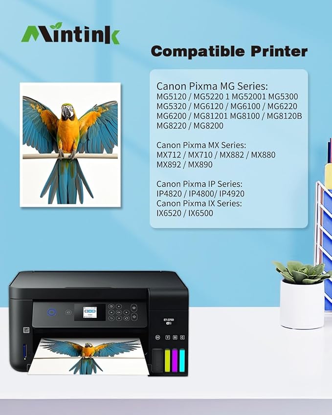 PGI225 CLI226 Ink Cartridges Replacement for Canon PGI-225 CLI-226 for PIXMA MG6120 MG6220 MG5320 MX882 Printer (3 Large Black, 3 Black, 3 Cyan, 3 Magenta, 3 Yellow, 3 Gray)