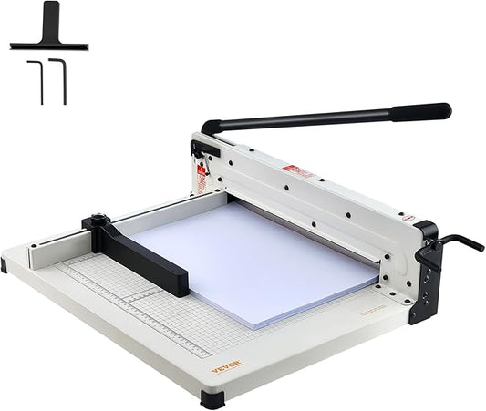 VEVOR Industrial Paper Cutter A3 Heavy Duty Paper Cutter 17 Inch Paper Cutter Heavy Duty 500 Sheets Paper with Clear Cutting Guide for Offices, Schools, Businesses and Printing Shops