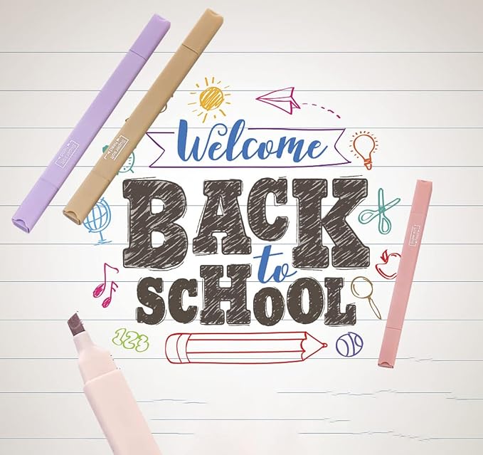 6pcs Pastel Highlighter Aesthetic Cute Highlighters Bible Highlighters No Bleed， Assorted Colors Soft Chisel Tip Marker for Diary Plan Notes