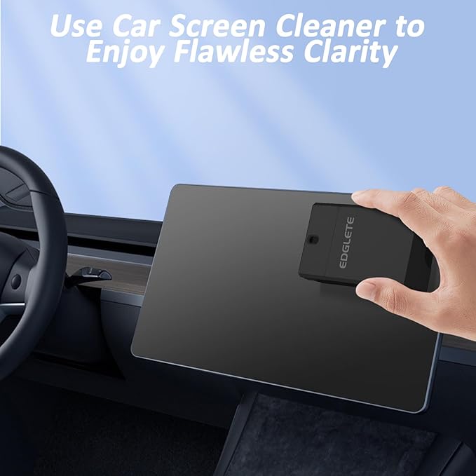 Computer Screen Cleaner Spray and Wipe, Streak-Free Car Screen Cleaner, Portable Laptop Cleaning Kit for Phone Touchscreen Monitor PC MacBook iPad TV Electronic, Refillable 2oz Spray Microfiber Cloth