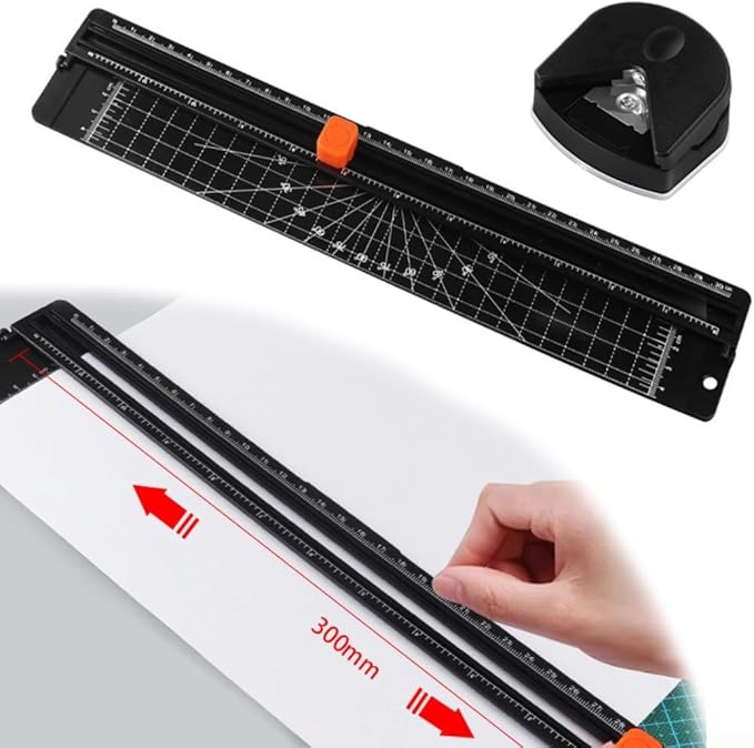 For A4 Paper Cutting Machine Paper Cutter Photo Trimmer Scrapbook Blade Office Supplies Black Plastic Base DIY Tool For Print Photo Composite Paper Cutting Mat(Paper Cutter)