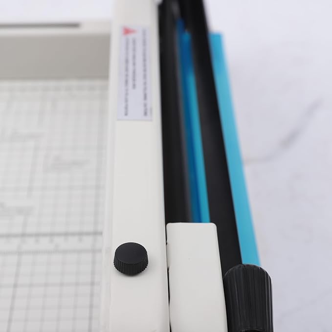 Paper Cutter,Guillotine Paper Cutter,Manual Paper Cutting Tool 500 Sheets A4 B4 A5 B6 B7 Papers Heavy Duty Metal Base 12” Cutting Length with Safety Blade Lock for Office Home