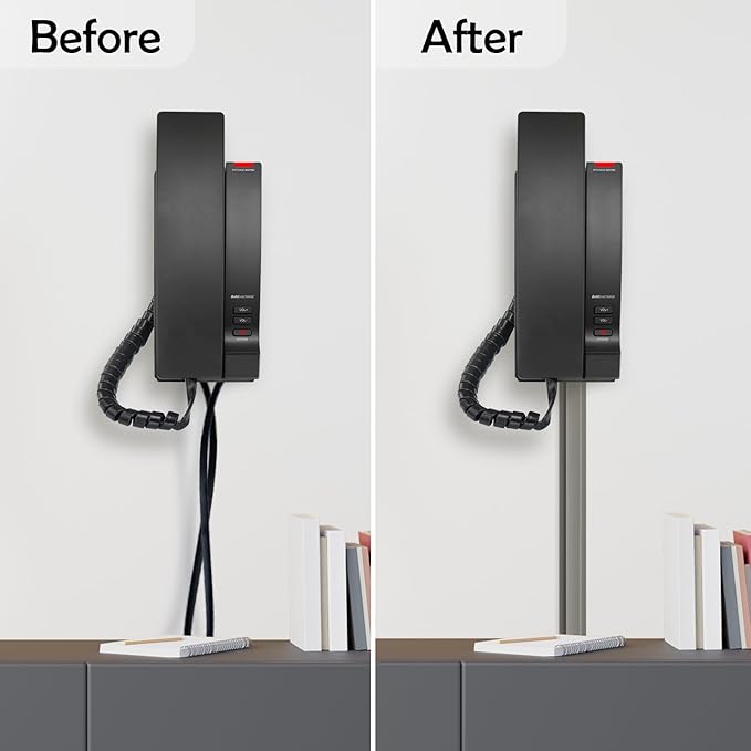 Rubber Bond TV Cord Hider Cable Protector - Strong Self Adhesive Wall Cord Cover Cable Hider - Low Profile Cable Management Wall Cord Concealer Cable Raceway