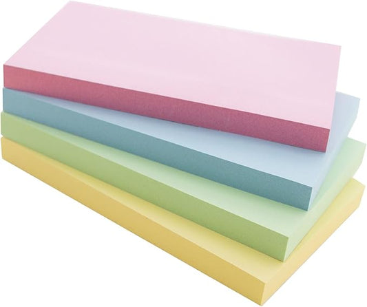 BAZIC Products Sticky Notes 3x5 Yellow Color Post Stickies Self Stick Note, Colorful Adhesive Memo Pads, Recyclable (100 Sheets/Pack), 144-Packs