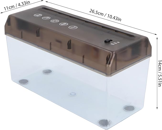 Strip Cut Paper Shredder USB Or Battery Powered Electric A4 Paper Cutting Machine for Office School Home Use