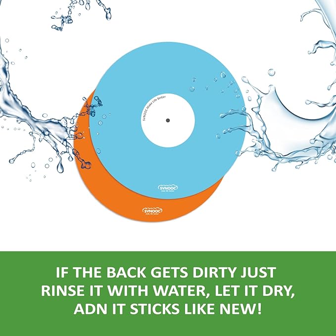 Dry Erase Sticky Notes Multi-Use Label Stickers for Desk, Wall, Fridge, Reminders, Labels, Lists, Removable &Reusable, 12 Pack (5" in Circle Multicolor)