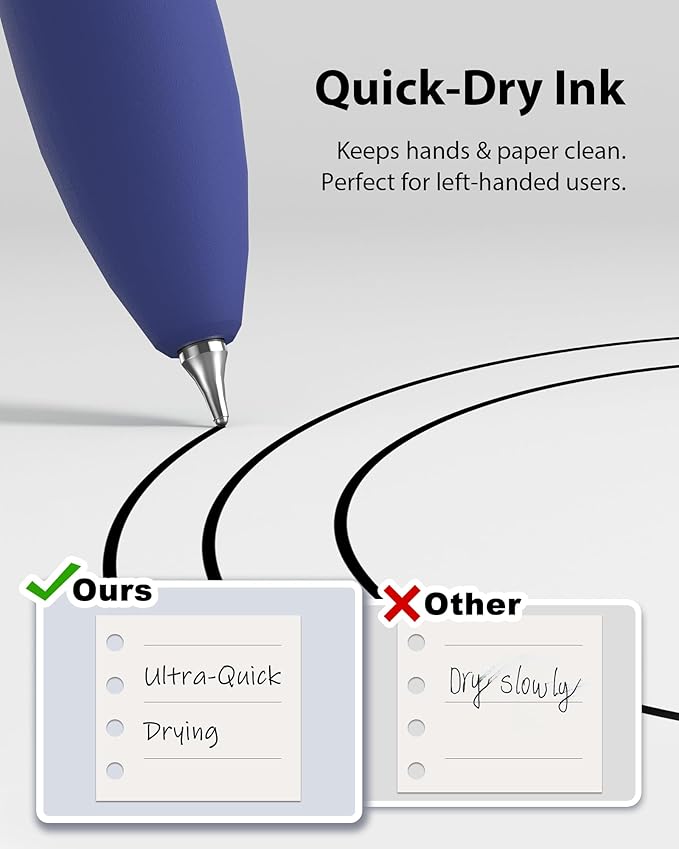 16 Pcs Gel Ink Pens, 0.7mm Fine Point for Smooth Writing Journaling Aesthetic Pens, Black Quick-Dry Long Lasting Fidge Pens, Cute School Office Supplies Gifts for Women （Vintage -Black Ink）