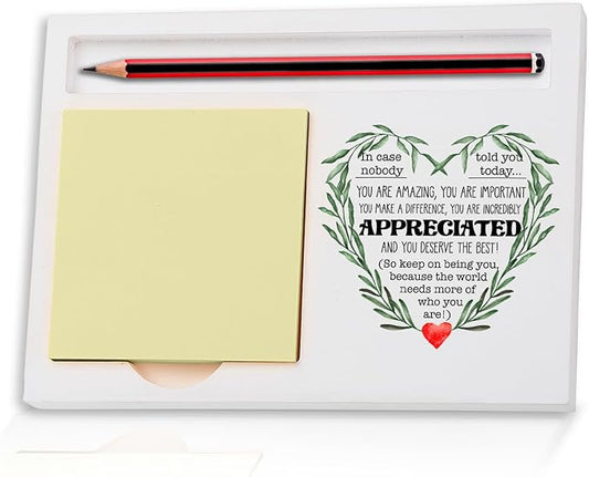 You are Incredibly Appreciated Thank You Gifts Appreciation for Women Men Teachers Friends Daughter Sister Employees Coworker Colleague Co-Worker Self-Stick Note Pad Holders ZBA1
