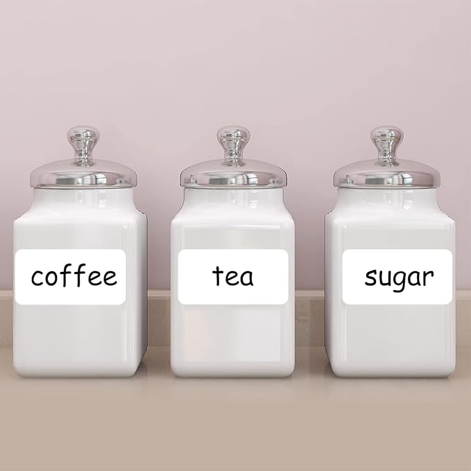 SVNOOC Multi-Use Removable Dry Erase Labels Stickers, White, Reusable Sticky Notes (2x4 inches) (2 * 4 inches White)