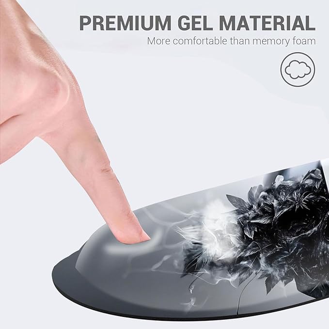 Desk Mat, Mouse Pad with Wrist Rest, 4-in-1 Large Mouse Pads for Desk, Ergonomic Mouse Pad and Keyboard Wrist Rest Gaming Keyboard Mat for Office,Funny Skull