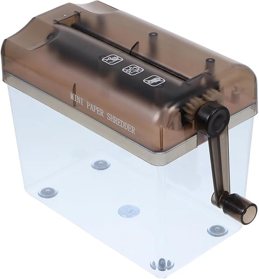 Mini Hand Paper Shredder for Office Cardboard Paper Shredder for Home Waste Basket