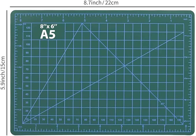 DIYSELF 23 Pack Craft Knife Precision Hobby Knife Kit, 1 Exacto Knife with 20 Spare Art Knife Blades for Art, Scrapbooking, Stencil, 8" x 6" Cutting Mat