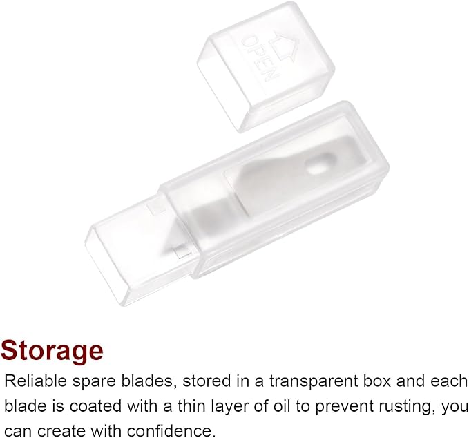 HARFINGTON 60pcs Exacto Knife Blades #16 Hobby Knife Replacement Blades Spare Precision Exacto Blades Hobby Knife Blade Refills for DIY, Art, Cutting, Carving, Scrapbooking, Stencil