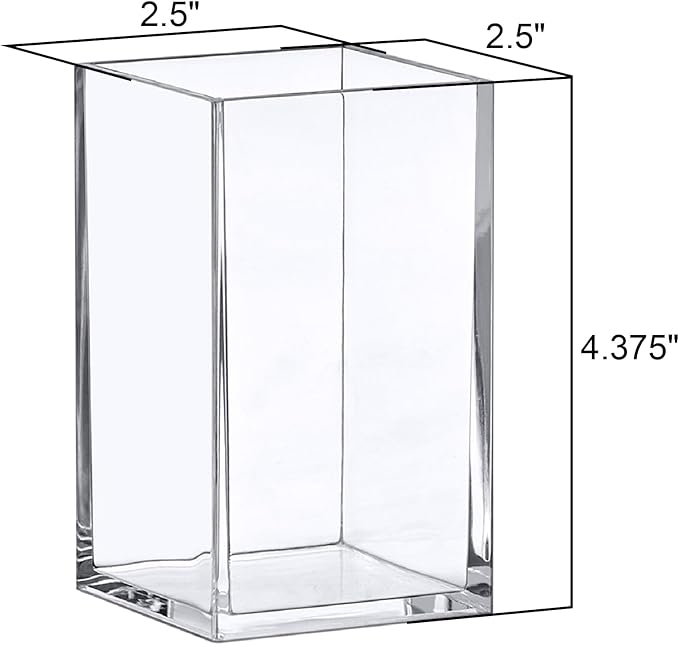 Amazing Abby - Penelope - 2-Pack Pen Holder, Acrylic Pen Holder, Clear Plastic Organizer for Office Supplies, Perfect Office Desktop Storage Solution for Pencils, Pens, Markers, Scissors, and More