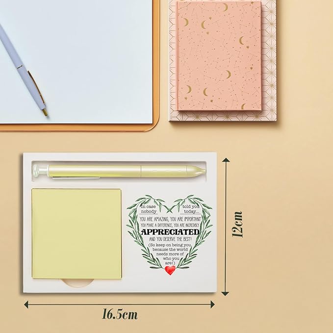 You are Incredibly Appreciated Thank You Gifts Appreciation for Women Men Teachers Friends Daughter Sister Employees Coworker Colleague Co-Worker Self-Stick Note Pad Holders ZBA1
