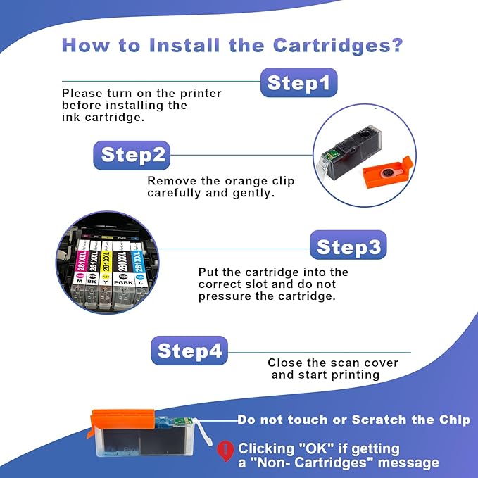 TR8622a Ink Cartridges PGI-280XXL CLI-281XXL 280 281 Compatible Ink Cartridge Replacement for Canon 280 281 Ink to use with PIXMA TR8622a TR8620a TR8622 TR8620 TR8600 TS9500 TS6300 Printer (5 Pack)