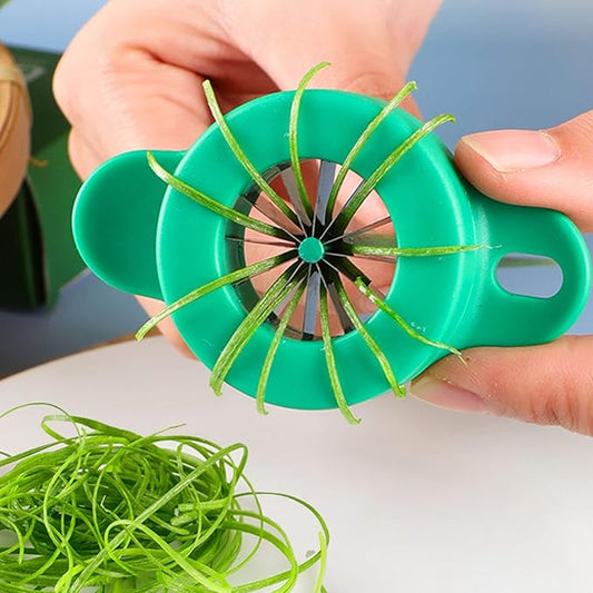 Kitchen green onion shredder,Green Onion cutter ，12 Blade Design，green onion slicer tool（2Pcs)