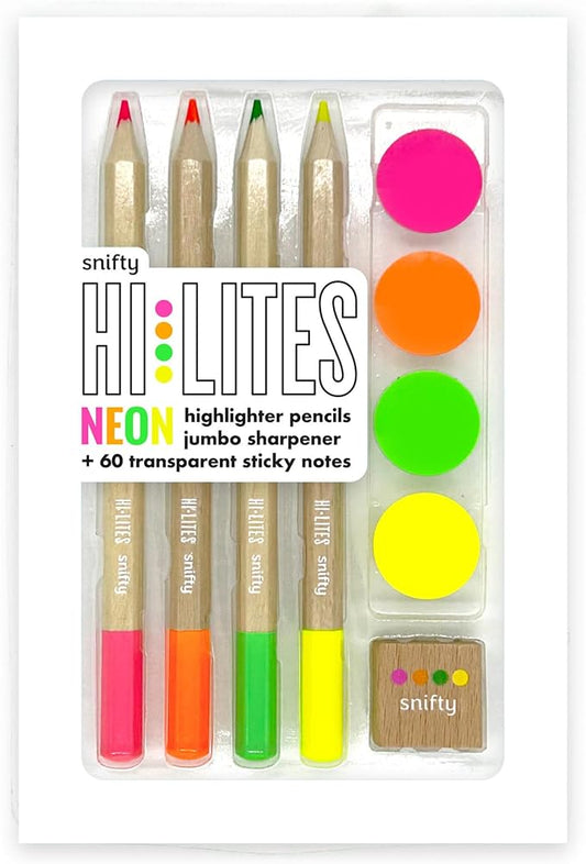 SNIFTY Hi Lites Neon Highlighter Pencil, Set of 4