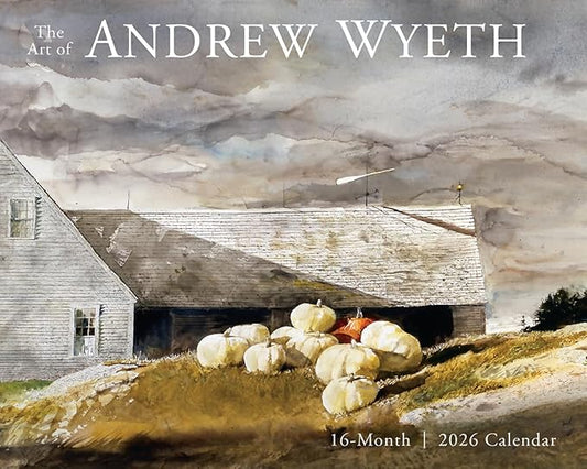 The Art of Andrew Wyeth 2026 Wall Calendar, 16-Month Fine Art & American Realism Painting Calendar, 15" x 12", 2026 Wall Planner and Organizer, American Realism Art for Home and Office