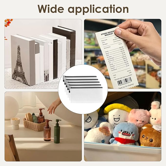 60 Pcs Plastic Mesh Zipper Pouch, 9.3x4.7in Zip File Folders Puzzle Bags, Waterproof Transparent Zip Bag for Office Supplies, Travel and Home