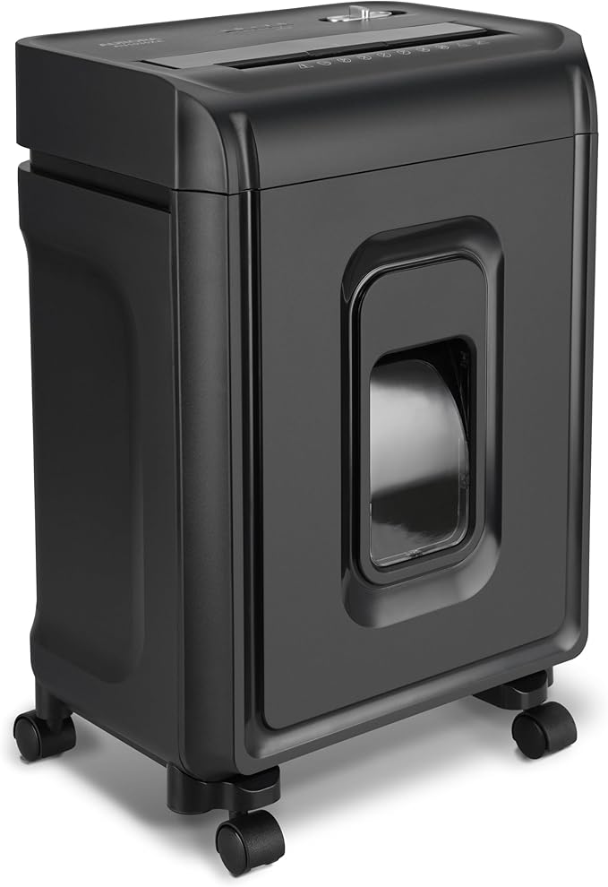 Aurora AU1035XA 10-Sheet Crosscut Paper/Credit Card Shredder with 4-Gallon Pullout Wastebasket