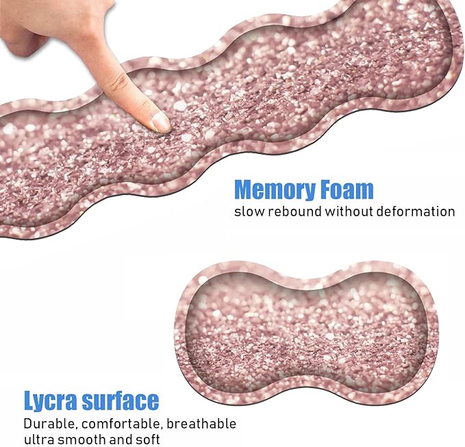 Ergonomic Keyboard Wrist Rest and Mouse Pad Wrist Rest Set with Coasters [4Pcs], Non-Slip Rubber Base for Home Office Working Studying Easy Typing & Pain Relief, Bible Verses Proverbs 31:25