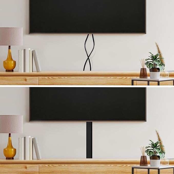 Rubber Bond TV Cord Hider Cable Protector - Strong Self Adhesive Wall Cord Cover Cable Hider - Low Profile Cable Management Wall Cord Concealer Cable Raceway