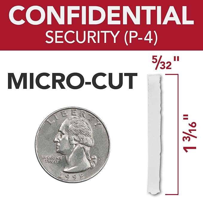 GBC Paper Shredder, Auto Feed+, 100 Sheet Capacity, Super Cross-Cut, Home Office Shredder, 100X (WSM1757602)