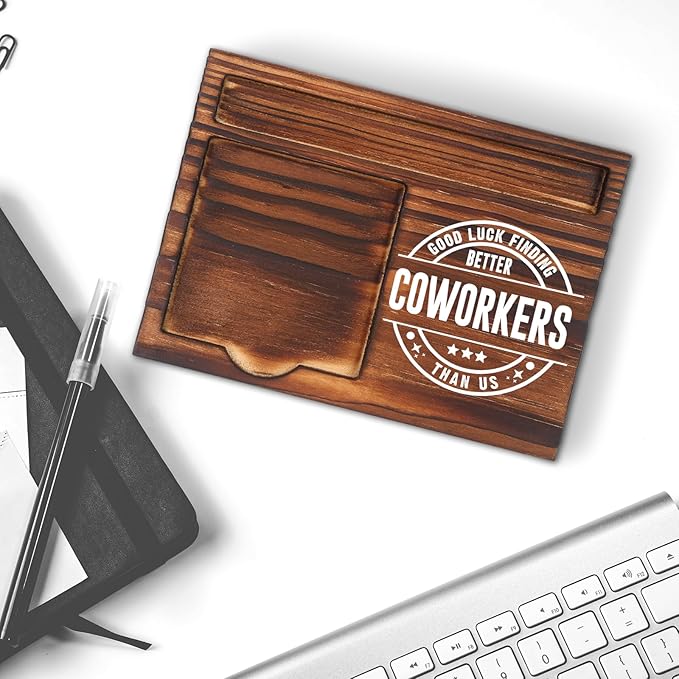 Vivopisew Good Luck Finding Better Coworkers, Thank You Gifts for Coworkers Teams, Gifts for Colleagues Goodbye Leaving Promotions, Retirement, Self-Stick Note Pad Holder for Desk Organization VN418