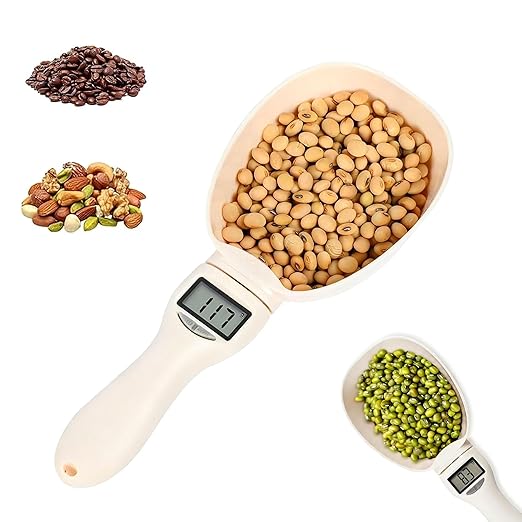 Digital Measuring Spoon, 2026 New Electronic Measuring Spoon with Conversion 800g / 0.1g High Precision with LCD Screen, Household Weighing Scoop for Kitchen and Dog Cat Food (1 Pcs)