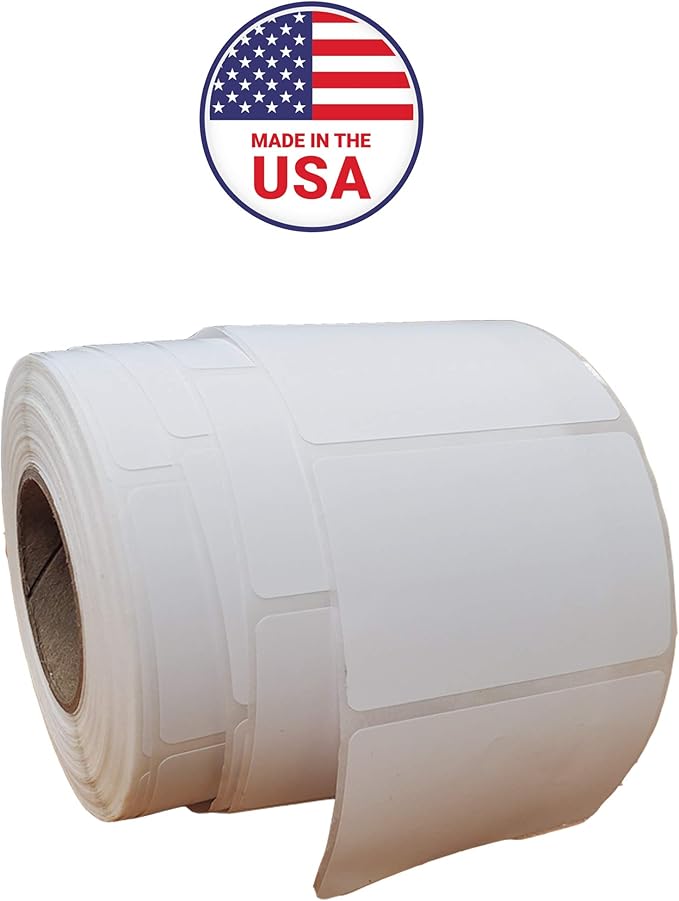 Aquos CAS Printing Scale Label Rolls (8010B) – Thermal Scale Labels | Food Labels | Price Labels for CAS Scales | Bakery Supplies & Grocery Retail | Made in USA (8010B, 24 Rolls)