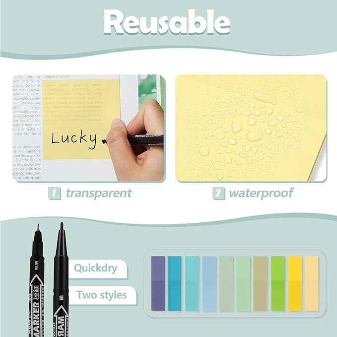 Jutom 38 Pcs Bible Journaling Study Kit for Women, Book Annotation Supplies with Highlighters Pens, Tabs, Sticky Notes, Markers for Christian Office Bible Study Supplies(Bright Color,Square)