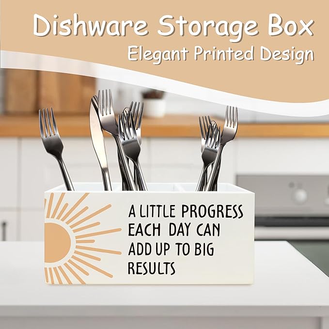 Boho Sun Inspirational Pen Holder for Home Office Kitchen Desk Decor, Boho Wooden Pencil Holder Sign Organizer for Home Office Desk Accessories