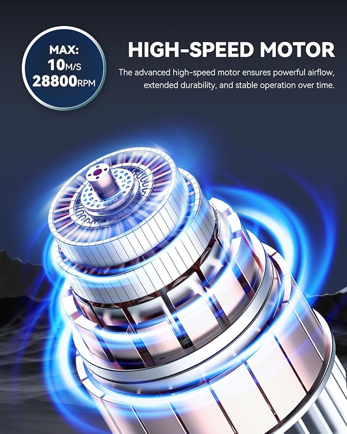 Portable Mini Fan, 4oz Lightweight 5-Speed Mini Handheld Fan, 3000mAh Rechargeable Portable Fans Up to 10 Hours, Hand Size Travel Fans for Outdoor Activities, Travel, Beach(Orange) (Pack of 3)