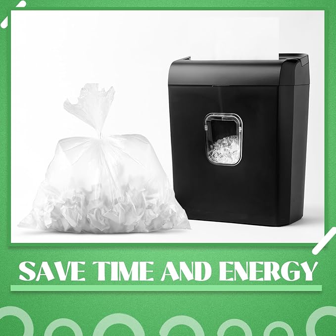 100 Set Shredder Bags 15 Gallon and Paper Shredder Lubricant Sheet 50pcs Paper Shred Waste Bags 50 Pack Shredding Sharpening & Lubricating Sheets for Home Office Sheet Trash