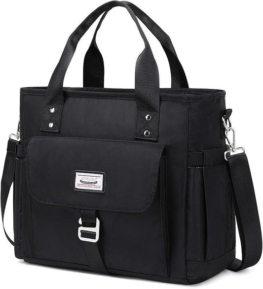 KYALOU Medium Tote Purse Bag for Women, Nurse Bag for Work, Teacher Tote Bag, Waterproof Nylon Crossbody Handbag