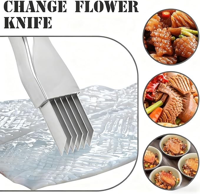 Perfect Garnishes in Seconds! Silk Shredder Knife & Vegetable Cutter, Upgraded Tool for Green Onion, Garlic, Carrot & Cucumber | Multifunctional Kitchen Slicer (1Pack)