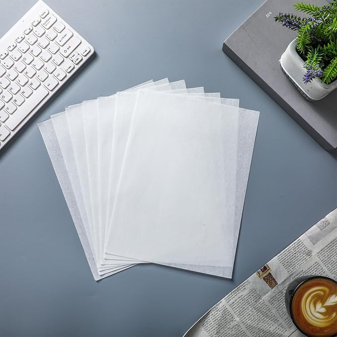 10 Pcs Printer Cleaning Sheet 8.5 x 11 Inch Scanner Cleaning Sheets Laser Printer Paper Shredder for Copier Fax Computer Scanner Printing