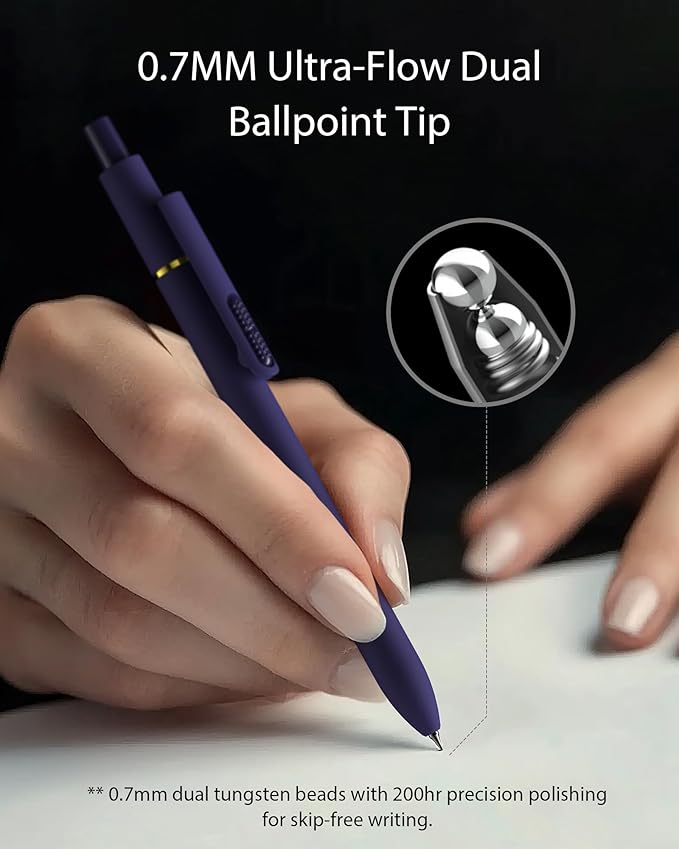 16 Pcs Gel Ink Pens, 0.7mm Fine Point for Smooth Writing Journaling Pens, Black Quick-Dry Long Lasting Fidge Pens, Cute School Office Supplies Gifts for Women (16Pcs Morandi＋Vintage-Black Ink)