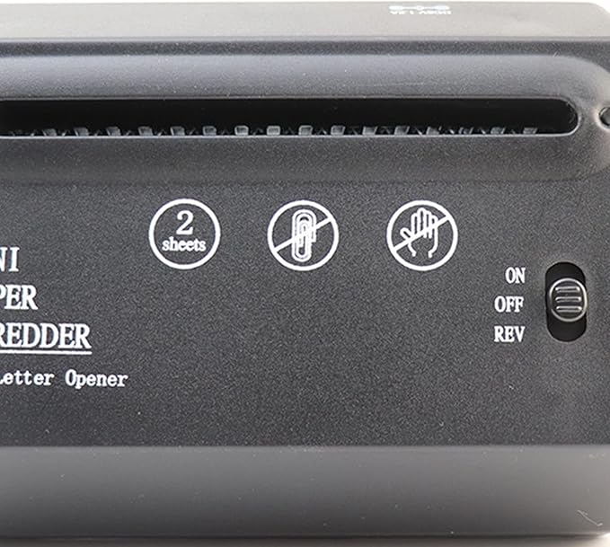 USB Paper Shredder, High Efficiency, Automatic Feeding Mini Electric, High Stability, A6 Paper Shredder Cutter for Office, Study, Library, School, Home