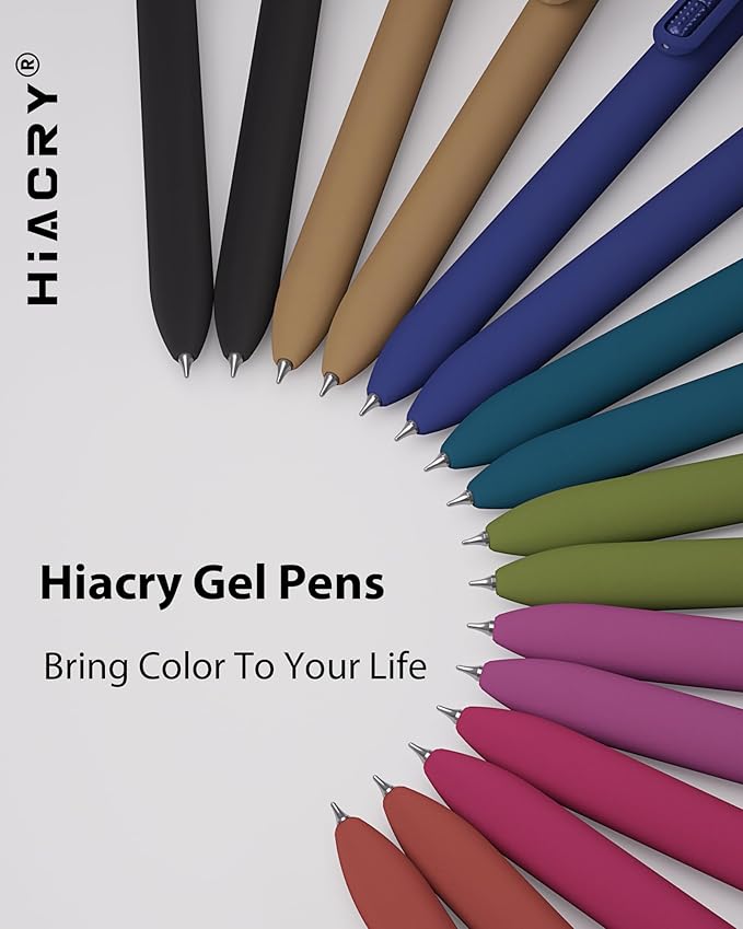 16 Pcs Gel Ink Pens, 0.7mm Fine Point for Smooth Writing Journaling Aesthetic Pens, Black Quick-Dry Long Lasting Fidge Pens, Cute School Office Supplies Gifts for Women （Vintage -Black Ink）