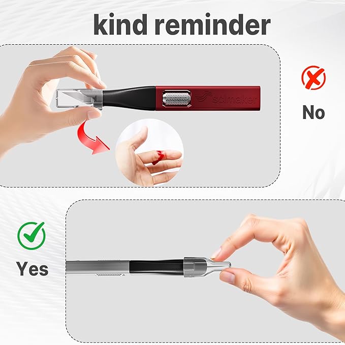 5 PCS Exacto Knife,Hidden Blade Design at The End,Comes with 5 Spare High Qualiry Carbon Steel Exacto Knife Blades. Craft Knife for Crafting, Arts,Modeling,Scrapbooking,Stencil,DIY Projects.5 Color