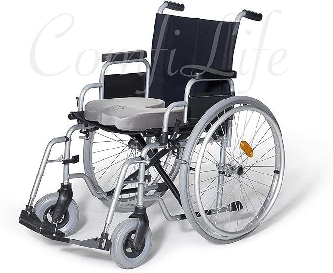 ComfiLife Premium Comfort Seat Cushion - Non-Slip Orthopedic 100% Memory Foam Coccyx Cushion for Tailbone Pain - Cushion for Office Chair Car Seat - Back Pain & Sciatica Relief (Gray)